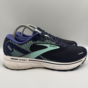 Brooks Ghost 14 Purple White Running Shoes Sneakers Women's Size 9 D 1203561D446